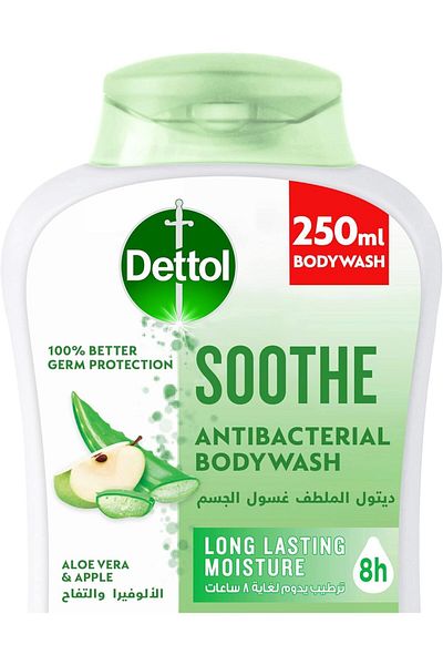 Dettol Dettol Body Wash 250ml Soothe/Aloe Vera & Apple
