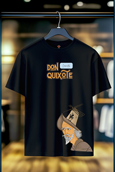 BookOrBook Μπλουζάκι Cervantes Don Quixote Unisex Cross - Διπλό νήμα, 100% βα...