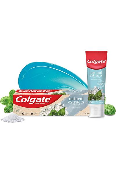 Colgate T.p 75 ml Natural Extracts Radint White (21653) --- Colgate Toothpaste Radint White Blue 75 ml