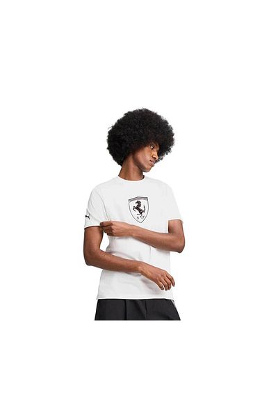 Puma Tricou Ferrari Race Tonal Beyaz unisex Kısa Kol