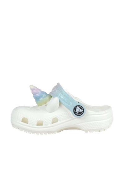 Crocs 209701 -0wv Classic Iam Rainbow Unicorn - Papuci de casă alb