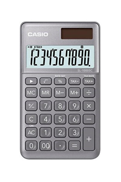 Casio SL-1000SC-GY Cep Tipi 10 Hane Gri Hesap Makinesi