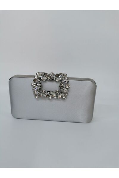 NAZART ΓΥΝΑΙΚΕΙΟ ΣΑΤΕΝ ΑΣΗΜΕΝΙΟ ΒΡΑΔΙΝΟ ΦΟΡΕΜΑ ΜΕ ΠΕΤΡΙΝΗ ΠΟΡΠΗ CLUTCH PORTFOLIO ΧΕΡΙ ΒΡΑΔΥΝΗ ΤΣΑΝΤΑ ΓΑΜΟΥ ΑΡΡΑΒΑΤΗΡΙΟΥ