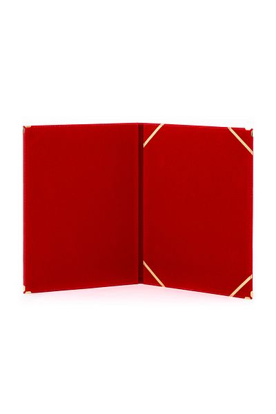 ankara menü A4 velvet Certificate Case Diploma Leather Velvet Suede diploma case file