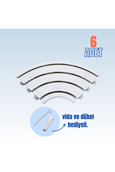 sebox 4-dijelni kvadrupli karniša, 90 stepeni L ugao, element za zavese (SA U...