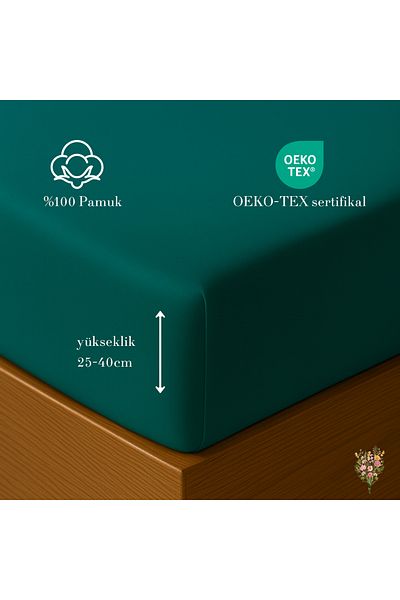 Strauss ملاءة سرير من القطن الممشط المرن مقاس 40 سم من Home Premium 100% قطن 150 جرام/م2 OEKO TEX