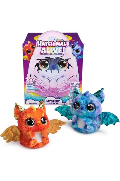 Eng Nessiworld Hatchimals Plush Glitter Draggle
