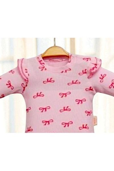 Necix's Baby Girl Bowknot 2-Piece Set - Long Sleeve Top and Leggings Bottom