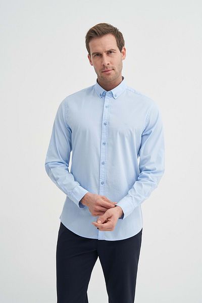 Cazador Тениска с дълъг ръкав Slim Fit Slim Fit