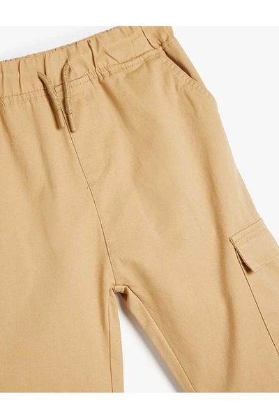 Koton Pantaloni pentru băiat Cargo Bej 5skb40054tw