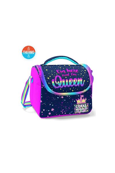 Coral High 11775 Детска многоцветна тъмносиня термо чанта за обяд