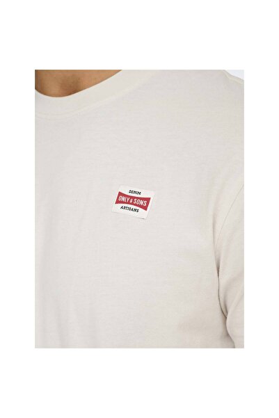 Only & Sons Ανδρικό μπλουζάκι Onsdawson Reg Ss Tee Vd Off-White 22033190