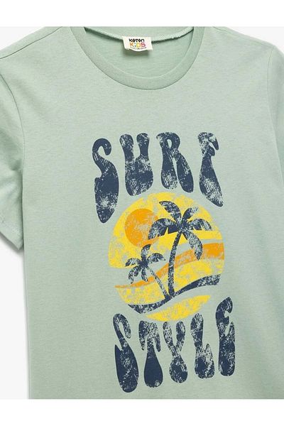Koton Tricou imprimat cu mânecă scurtă din bumbac
