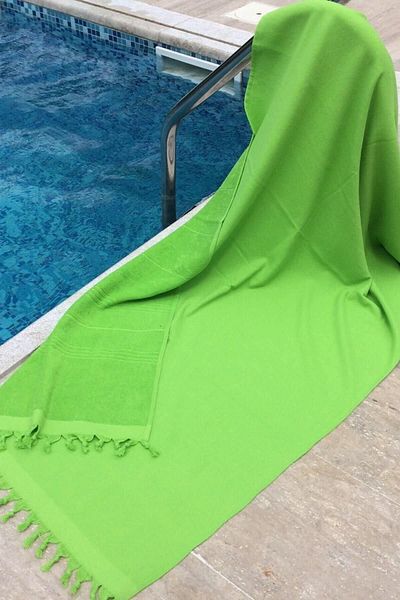 Denizli Concept Pistachio Green Daily Peshtemal - 100% βαμβάκι, ανθεκτική και κομψή πετσέτα