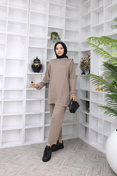 ALLMİRA FASHION Stone Printed Double Set