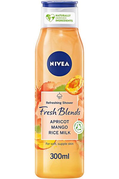 NIVEA Shower Gel Fresh Blends Apricot 300ml (9414) --- NIVEA Shower Gel Fresh Blends Apricot 300ml