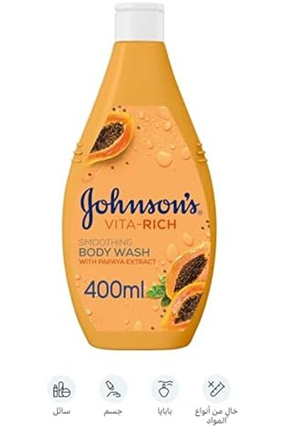 Johnson & Johnson Johnson Body Wash Vita-rich Smoothing Papaya 400ml
