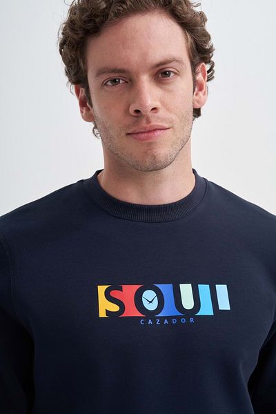 Cazador Caz 5161 3 Thread Sweat 24Kceeo05161 Navy Blue