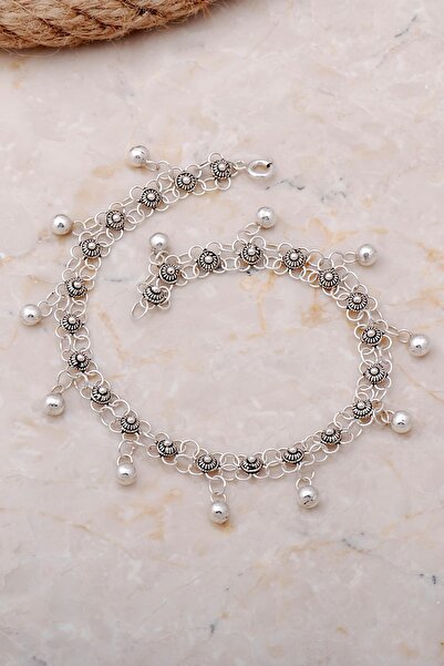 Sümer Telkari Kişniş Akıtma Oksitli Elişi Gümüş Halhal 335