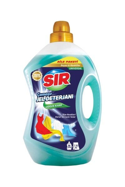 Sır Çamaşır Jel Deterjanı Beyaz ve Renkliler 3 L