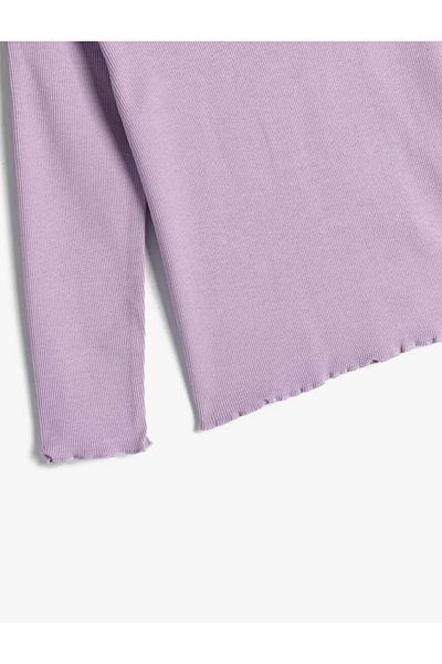 Koton Crew Neck Cotton Long Sleeve T-Shirt - Ribbed