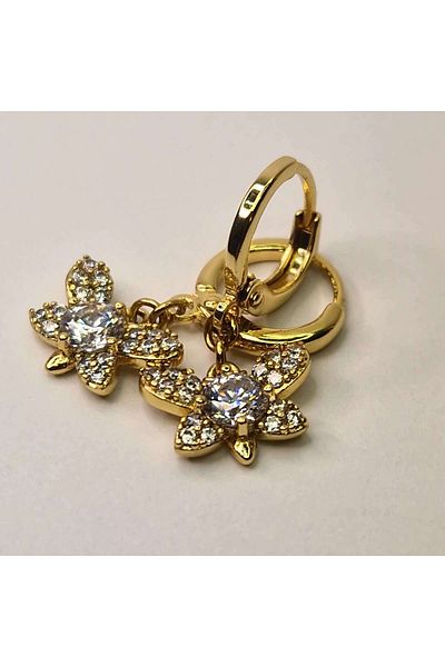 My Bijoux Cercei placati cu aur Narcisa