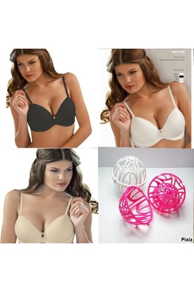 MİSS AYZA İÇTEN GELEN ŞIKLIK MissAyza Pachet de 3 7034 Sutien magic cu susținere Musette, mărimea 2 mai mare, CU CADOU