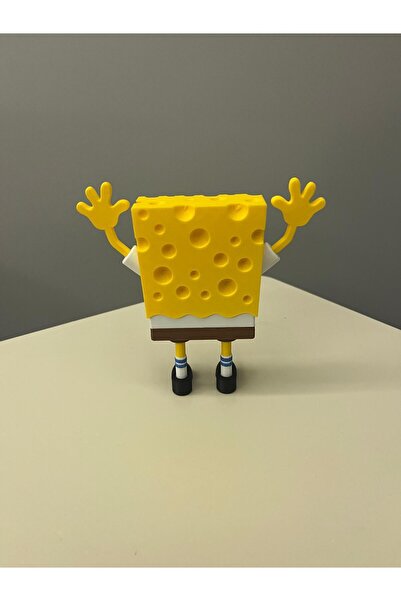 NaseTasarım 3d renkli baskı Sünger Bob Sponge Bob 13 cm