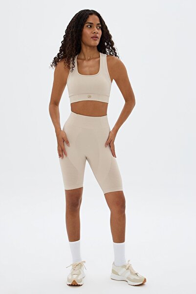 Oishii Sakura Double Layer Sports Bra Beige