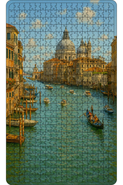 WOODENCRAFT Eski Istanbul Ahşap Puzzle 500 Parça 50 X 30 Yapıştırıcı Spatula Hediye