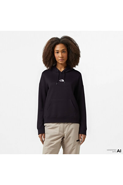 THE NORTH FACE Essentials Oversize Kadın Siyah Günlük Sweatshirt