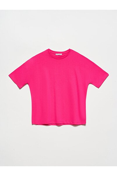 Dilvin 3683 Základní tričko-Fuchsiové