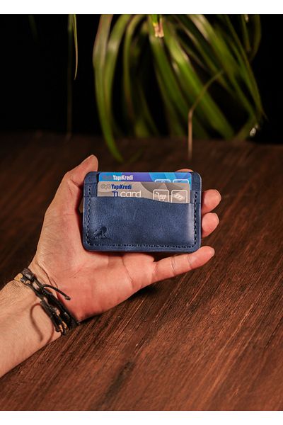 Derimoda Genuine Leather Handmade Card Holder – Stylish and Minimalist Wallet