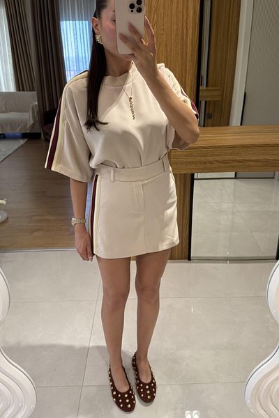 Tulipabutik Shorts Skirt Blouse Set