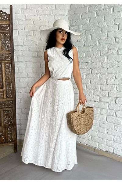 moneta boutique Γυναικεία Σπέσια Σχεδιασμένη Μπλούζα και Φούστα Σετ Φιστό