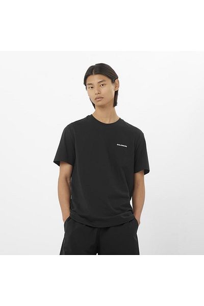 Salomon Logo Men's T-Shirt Deep Black Lc2526200