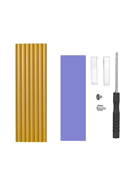 Choice مشتت حراري Ax010-m.2-1-gold Gpuhlod M.2 Ssd M2 2280 لمحرك الأقراص الصلبة ذي الحالة الصلبة مع مشعاع من الألومنيوم مع وحدة حرارية