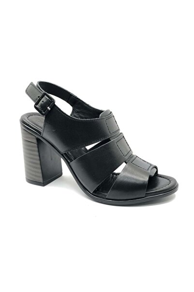Venüs Merga Genuine Leather Comfort Orthopedic Women's Sandals Black