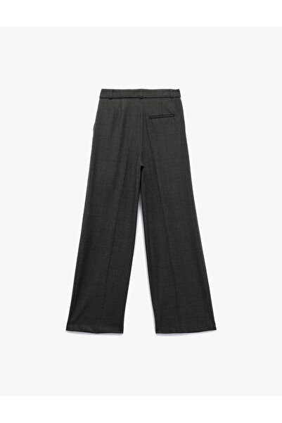 Koton Cepli Pile Detaylı Geniş Paça Yüksek Bel Palazzo Pantolon