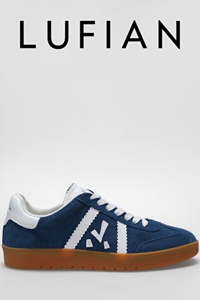 Lufian 111230262 Nelson Sneaker Erkek Deri Ayakkabı LACİVERT