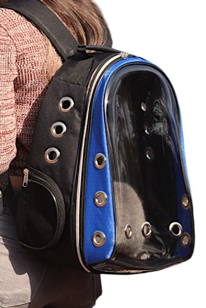 Stok CITY Kedi Köpek Taşıma Çantası Astronot Şeffaf Elastik Pvc Kırılmaz 42 X...