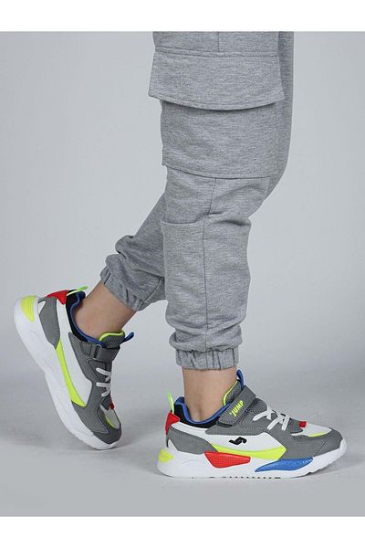 Jump 30058 Gri - Alb - Multicolore Unisex copii pantofi sport pantofi casual