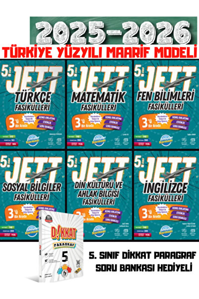 Ünlüler Karması 5. SINIF JETT FASİKÜLLERİ (2024-2025 GÜNCEL BASKI)