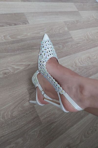 themoiss Večerní společenské boty s potiskem moissanitu