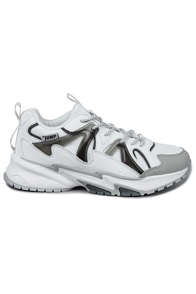 Jump 29942 Λευκό - Γκρι Γυναικείο Sneaker Casual Sneakers