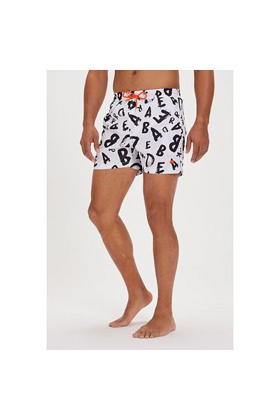 Bad Bear Bling Men's White Swim Shorts
