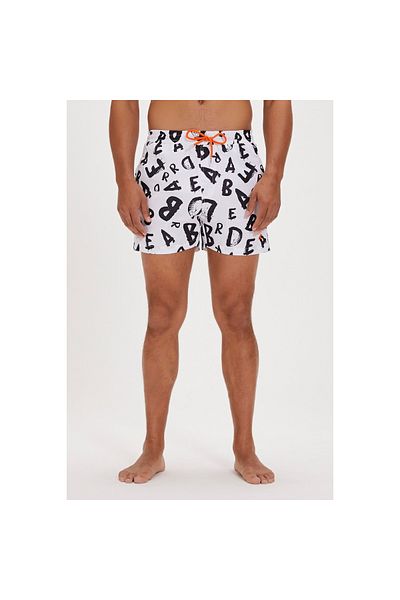 Bad Bear Bling Men's White Swim Shorts