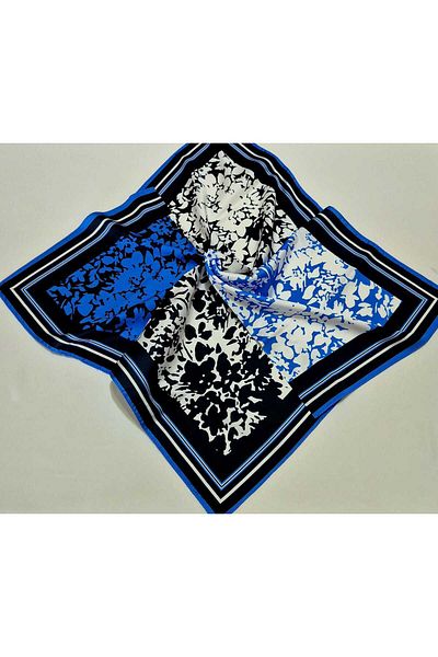 SOFT AKSESUAR Satin Patterned Scarf Bandana