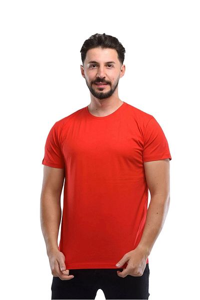 YALIN UNİFORMA Men's Crew Neck Lycra T-Shirt