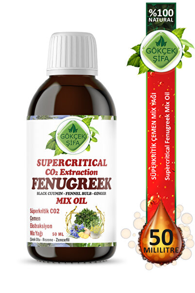 Gökçek Şifa Çemen Süperkritik Mix Yağı 50 ml (FENUGREEK SUPERCRİTİCAL MİX OİL)